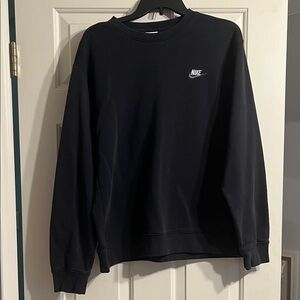 Nike Men's Black Crewneck Sweater